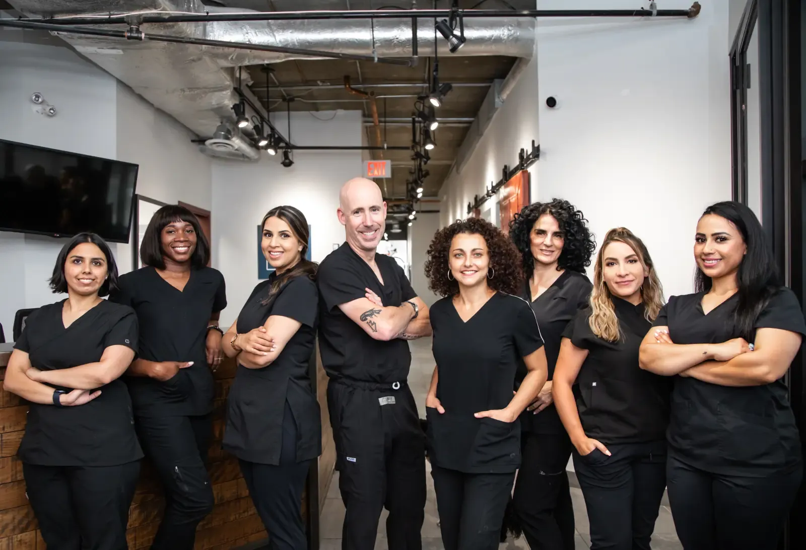 Dr. Noah Belman with the Belman Dental Centre team